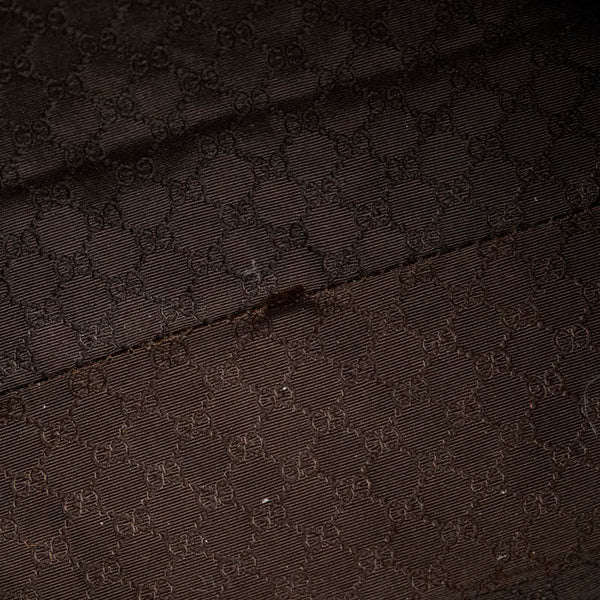 グッチ シェリー トートバッグ ハンドバッグ 73983 ブラウン ベージュ レザー レディース GUCCI 【中古】