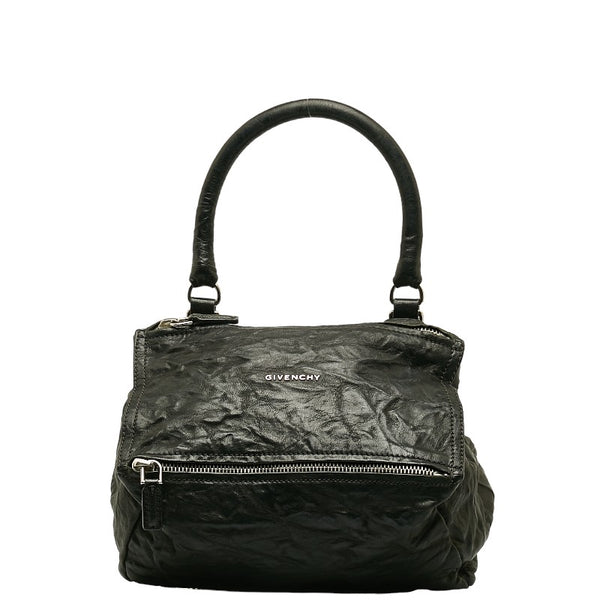 ジバンシー パンドラ スモール シワ加工 ハンドバッグ ショルダーバッグ 2WAY ブラック レザー レディース Givenchy 【中古】