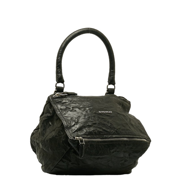 ジバンシー パンドラ スモール シワ加工 ハンドバッグ ショルダーバッグ 2WAY ブラック レザー レディース Givenchy 【中古】