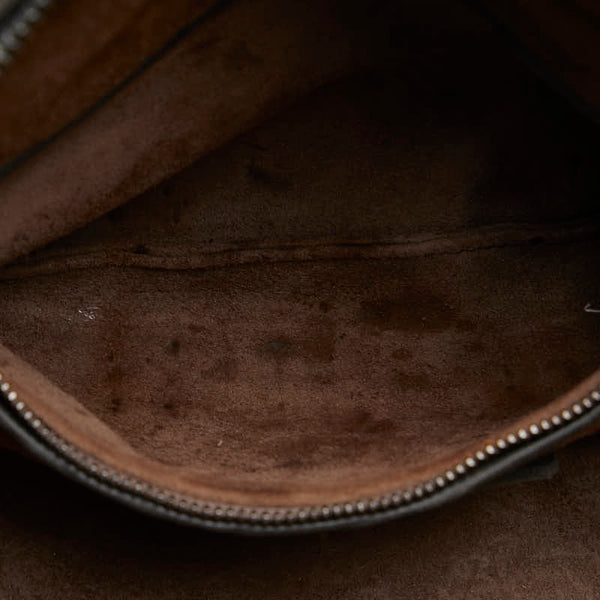 ボッテガヴェネタ イントレチャート ハンドバッグ ショルダーバッグ 2WAY グレー レザー レディース BOTTEGAVENETA 【中古】