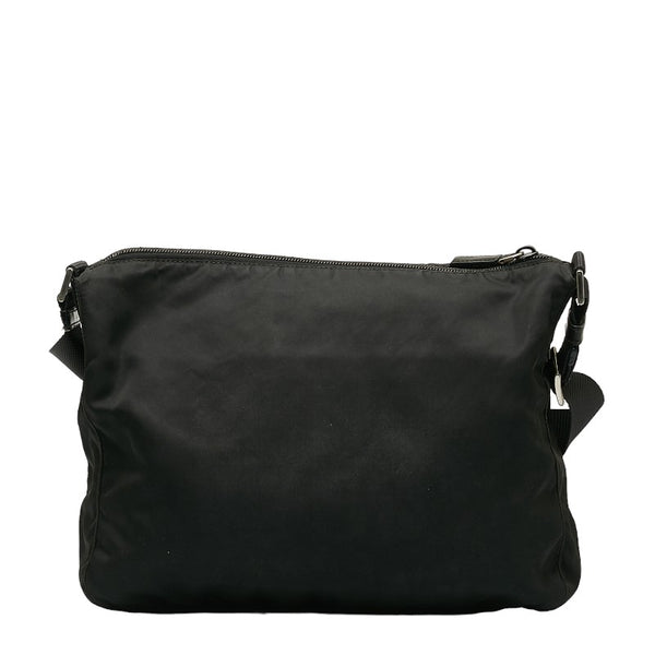 プラダ 斜め掛け ショルダーバッグ ブラック ナイロン レディース PRADA 【中古】