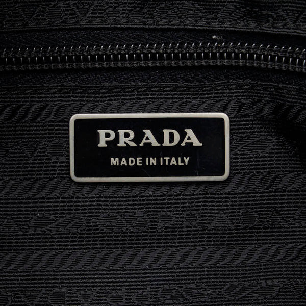 プラダ 斜め掛け ショルダーバッグ ブラック ナイロン レディース PRADA 【中古】