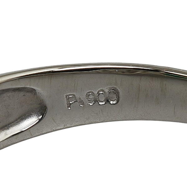Pt900 プラチナ エメラルド1.07ct ダイヤ0.57ct リング 指輪 レディース 14.5号 【中古】