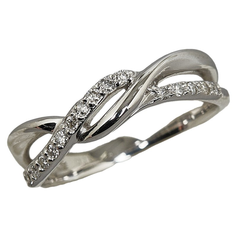 オンワード K10 ゴールド ダイヤ0.11ct 組曲 リング 指輪 レディース ONWARD 11号 【中古】