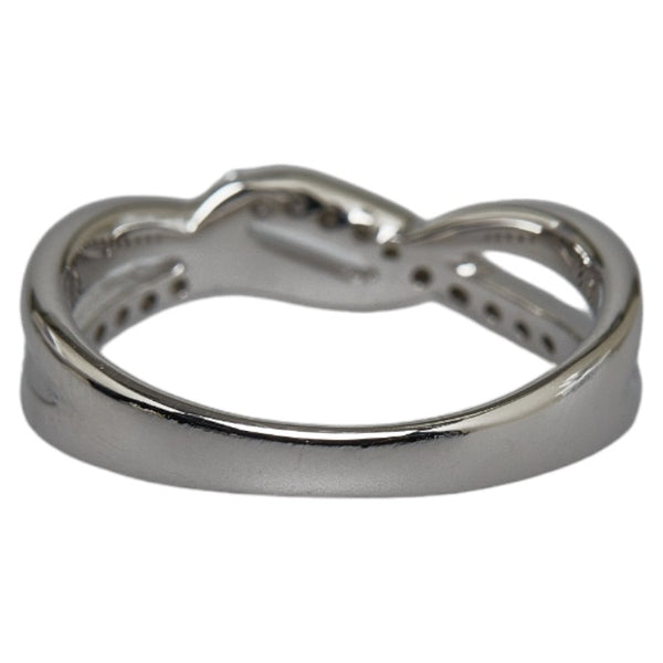 オンワード K10 ゴールド ダイヤ0.11ct 組曲 リング 指輪 レディース ONWARD 11号 【中古】