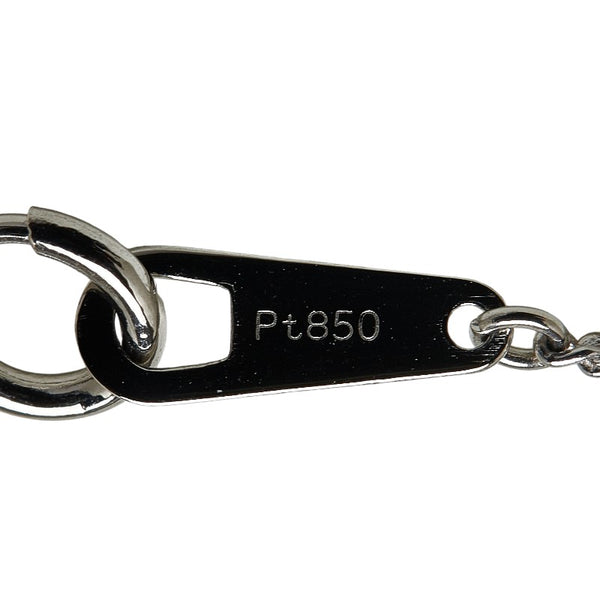 Pt900 プラチナ Pt850 プラチナ ルビー0.41 ダイヤ0.16ct ネックレス レディース 【中古】