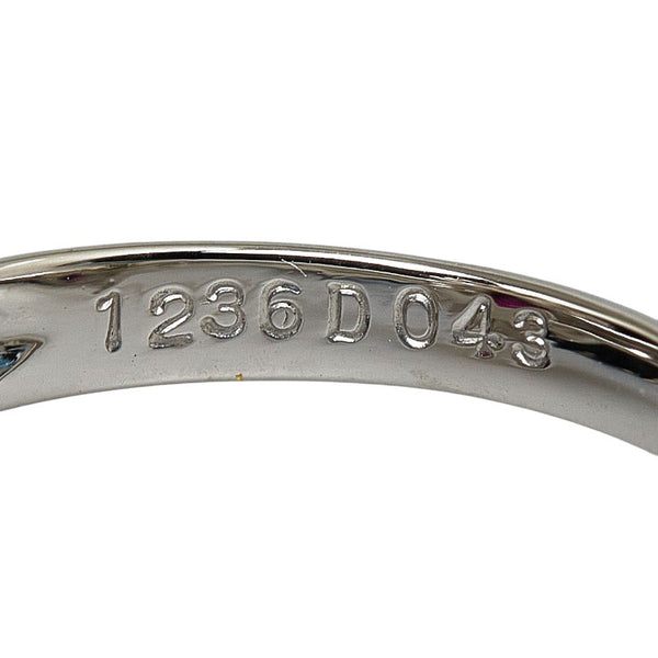 Pt900 プラチナ ルビー1.236ct ダイヤ0.43ct オーバル リング 指輪 レディース 8.5号 【中古】