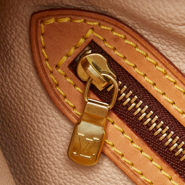 ルイ ヴィトン モノグラム プチ バケットPM トートバッグ ショルダーバッグ M42238 ブラウン PVC レザー レディース LOUIS VUITTON 【中古】
