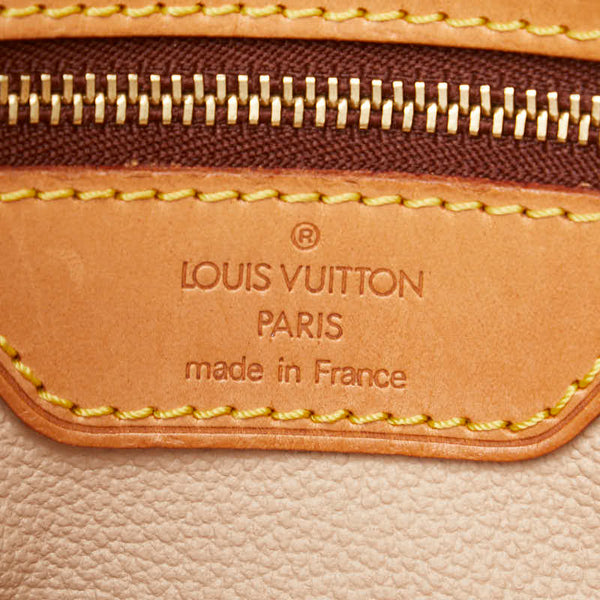ルイ ヴィトン モノグラム プチ バケットPM トートバッグ ショルダーバッグ M42238 ブラウン PVC レザー レディース LOUIS VUITTON 【中古】