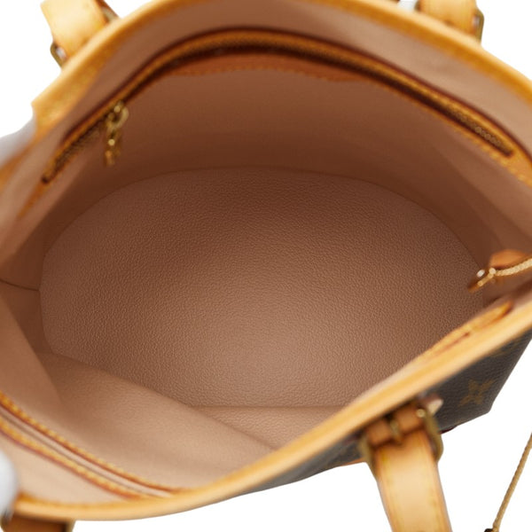 ルイ ヴィトン モノグラム プチ バケットPM トートバッグ ショルダーバッグ M42238 ブラウン PVC レザー レディース LOUIS VUITTON 【中古】