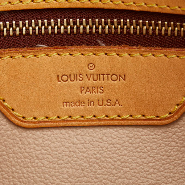 ルイ ヴィトン モノグラム プチ バケットPM トートバッグ ショルダーバッグ M42238 ブラウン PVC レザー レディース LOUIS VUITTON 【中古】