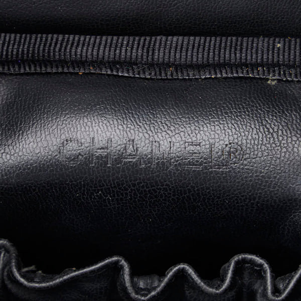 シャネル デカココマーク ハンドバッグ バニティバッグ ヴァニティバッグ ブラック キャビアスキン レディース CHANEL 【中古】