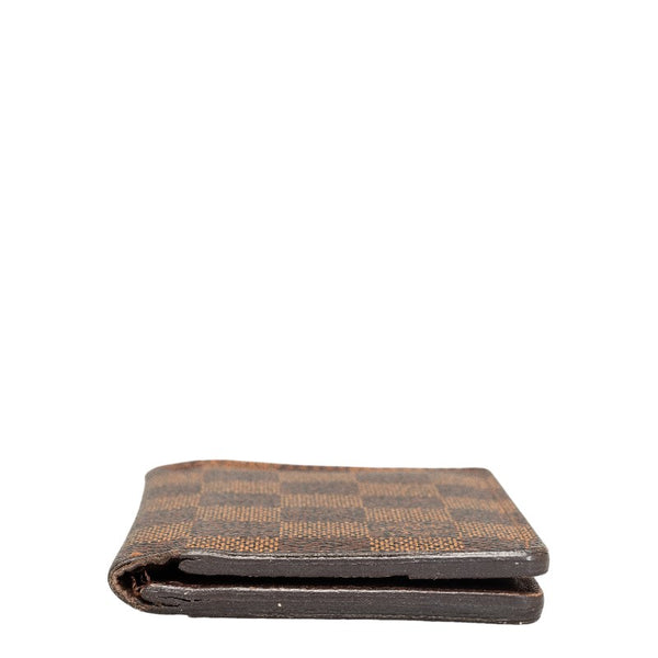 ルイ ヴィトン ダミエ エベヌ オーガナイザードゥポッシュ カードケース N63145 ブラウン PVC レザー レディース LOUIS VUITTON 【中古】