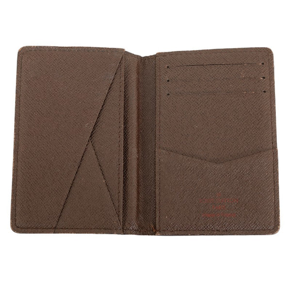 ルイ ヴィトン ダミエ エベヌ オーガナイザードゥポッシュ カードケース N63145 ブラウン PVC レザー レディース LOUIS VUITTON 【中古】