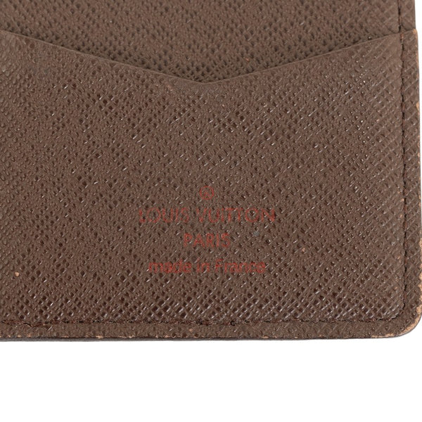 ルイ ヴィトン ダミエ エベヌ オーガナイザードゥポッシュ カードケース N63145 ブラウン PVC レザー レディース LOUIS VUITTON 【中古】