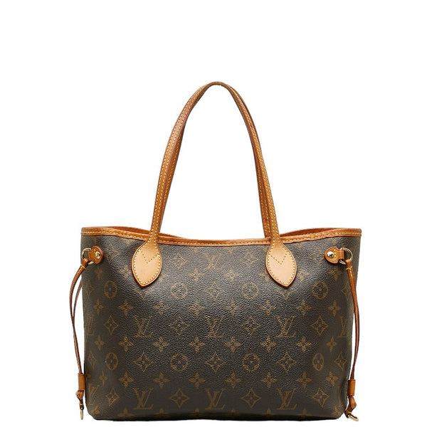 ルイ ヴィトン モノグラム ネヴァーフルPM ハンドバッグ トートバッグ M40155 ブラウン PVC レザー レディース LOUIS VUITTON 【中古】