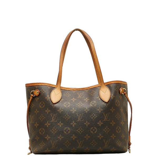 ルイ ヴィトン モノグラム ネヴァーフルPM ハンドバッグ トートバッグ M40155 ブラウン PVC レザー レディース LOUIS VUITTON 【中古】