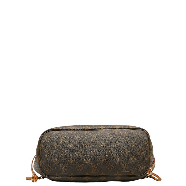 ルイ ヴィトン モノグラム ネヴァーフルPM ハンドバッグ トートバッグ M40155 ブラウン PVC レザー レディース LOUIS VUITTON 【中古】