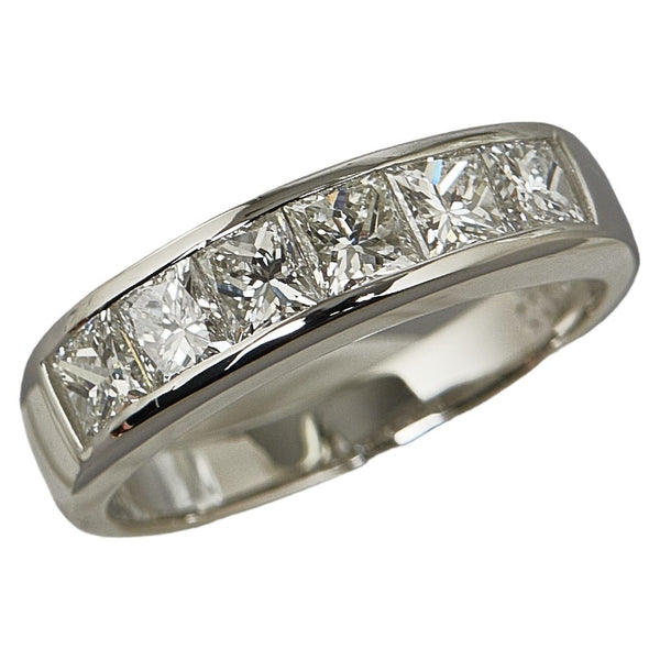 Pt900 プラチナ ダイヤ1.50ct プリンセスカット リング 指輪 レディース 12.5号 【中古】