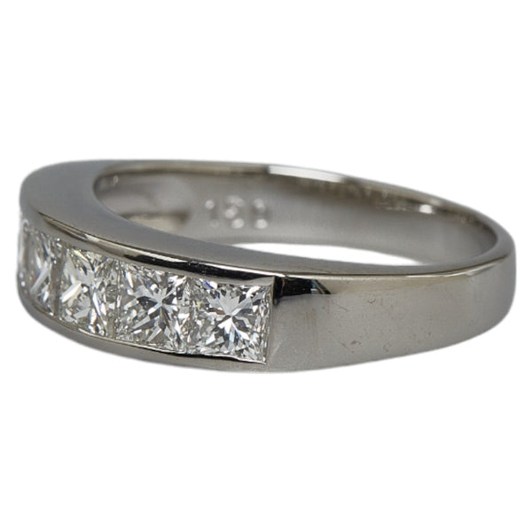 Pt900 プラチナ ダイヤ1.50ct プリンセスカット リング 指輪 レディース 12.5号 【中古】