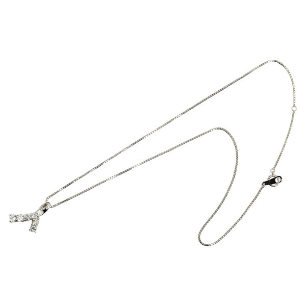 Pt900 プラチナ Pt850 プラチナ ダイヤ0.70ct エッジ ネックレス レディース 【中古】