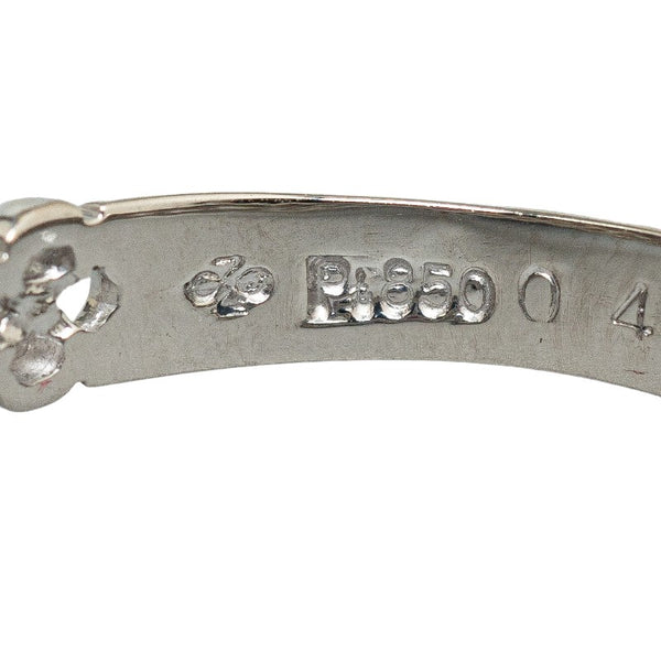 Pt850 プラチナ ルビー0.40ct ダイヤ0.10ct リング 指輪 レディース 11号 【中古】