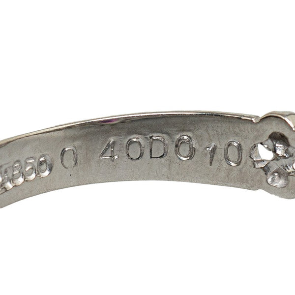 Pt850 プラチナ ルビー0.40ct ダイヤ0.10ct リング 指輪 レディース 11号 【中古】