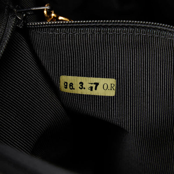 シャネル ココマーク チェーン ショルダーバッグ ブラック キャビアスキン レディース CHANEL 【中古】