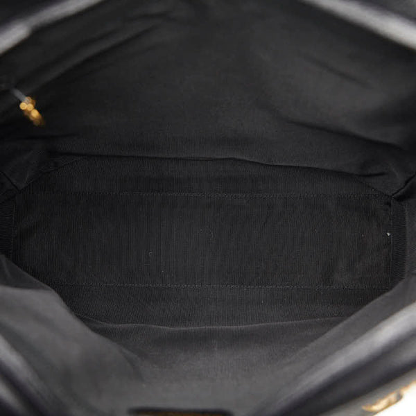 シャネル ココマーク チェーン ショルダーバッグ ブラック キャビアスキン レディース CHANEL 【中古】