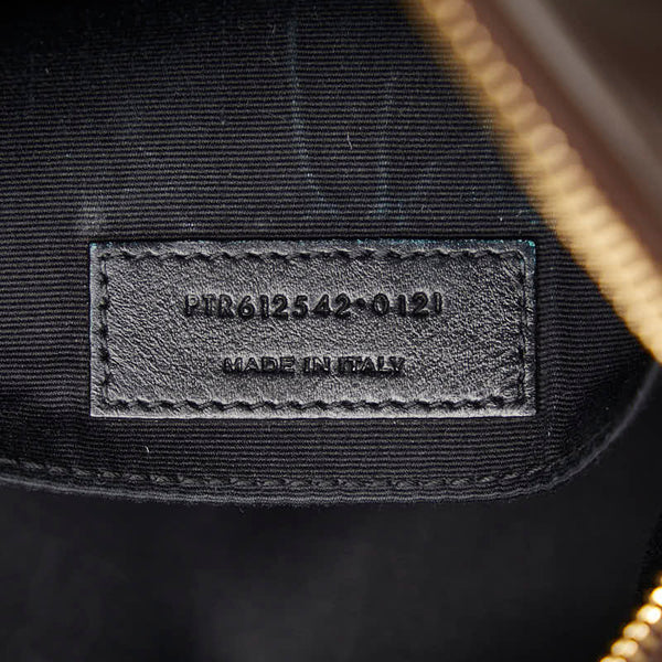 サンローラン ルー YSLロゴ カサンドラ タッセル 斜め掛け ショルダーバッグ 612542 ブラウン ラフィア レザー レディース SAINT LAURENT 【中古】