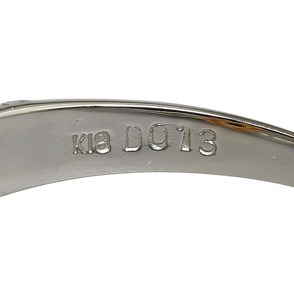 Pt900ベース/K18コンビ サファイア0.46ct ダイヤ0.13ct リング 指輪 レディース 13.5号 【中古】