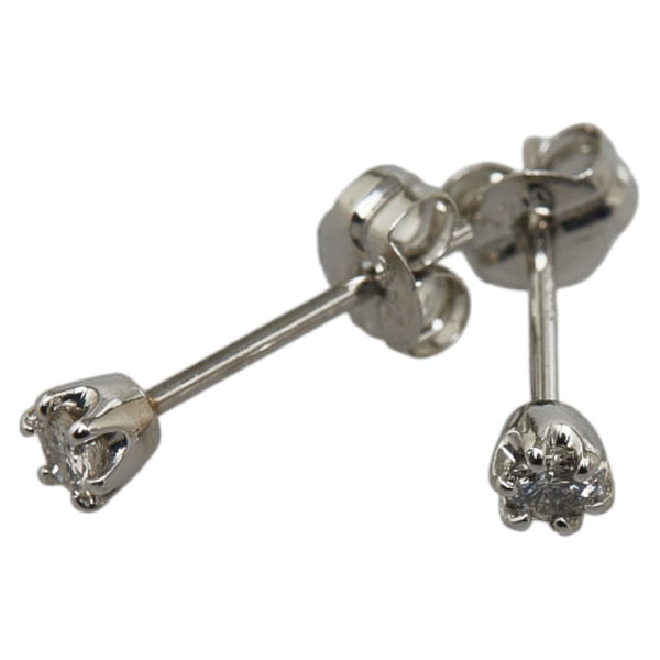 Pt900 プラチナ ダイヤ0.10ct スタッド ピアス レディース 【中古】