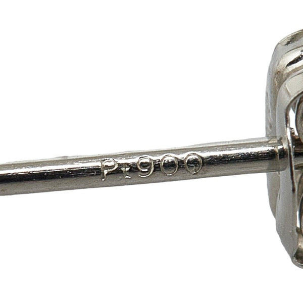 Pt900 プラチナ ダイヤ0.10ct スタッド ピアス レディース 【中古】