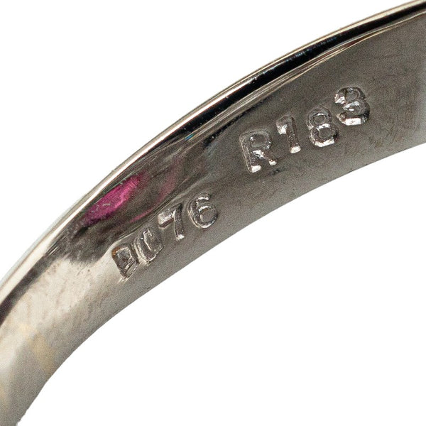 Pt900 プラチナ ルビー1.83ct ダイヤ0.76ct オーバル リング 指輪 レディース 7.5号 【中古】