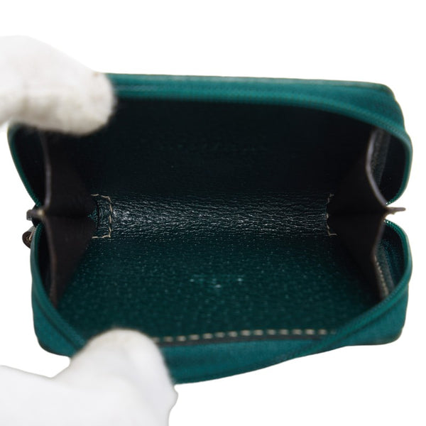 グッチ GGキャンバス コインケース 115255 グリーン ベージュ キャンバス レザー レディース GUCCI 【中古】