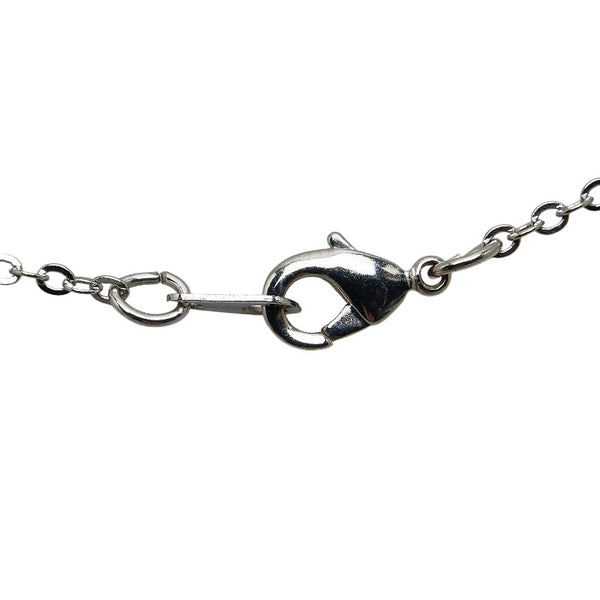 ディオール ロゴ ハート ネックレス ペンダント シルバー SV925 シルバー レディース Dior 【中古】
