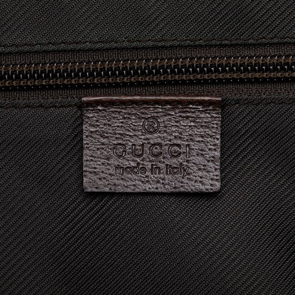グッチ GGキャンバス トートバッグ ショルダーバッグ 2WAY 122797 ベージュ ブラウン キャンバス レザー レディース GUCCI 【中古】