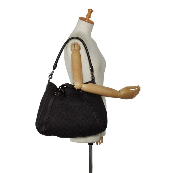 グッチ GGキャンバス ハンドバッグ ショルダーバッグ 2WAY 268641 ブラウン キャンバス レザー レディース GUCCI 【中古】