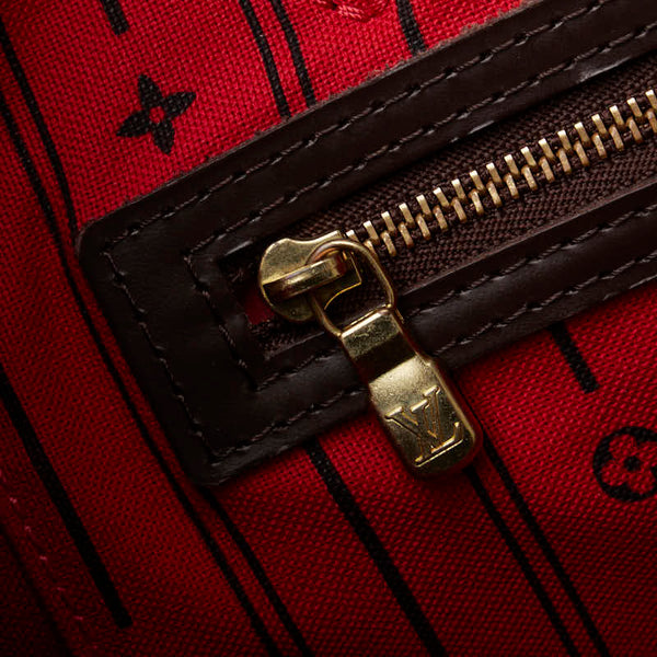 ルイ ヴィトン ダミエ ネヴァーフルGM トートバッグ N41357 ブラウン PVC レザー レディース LOUIS VUITTON 【中古】