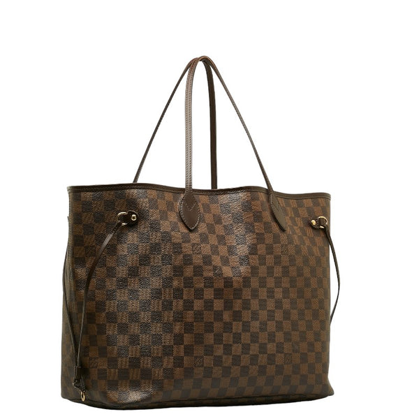 ルイ ヴィトン ダミエ ネヴァーフルGM トートバッグ N41357 ブラウン PVC レザー レディース LOUIS VUITTON 【中古】