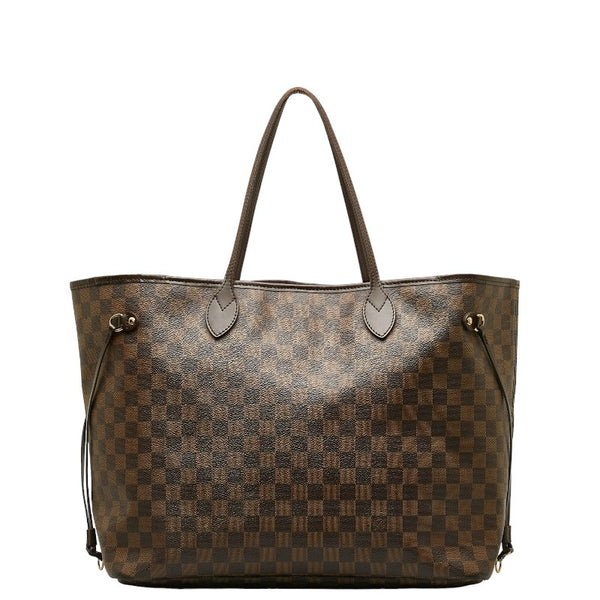 ルイ ヴィトン ダミエ ネヴァーフルGM トートバッグ N41357 ブラウン PVC レザー レディース LOUIS VUITTON 【中古】