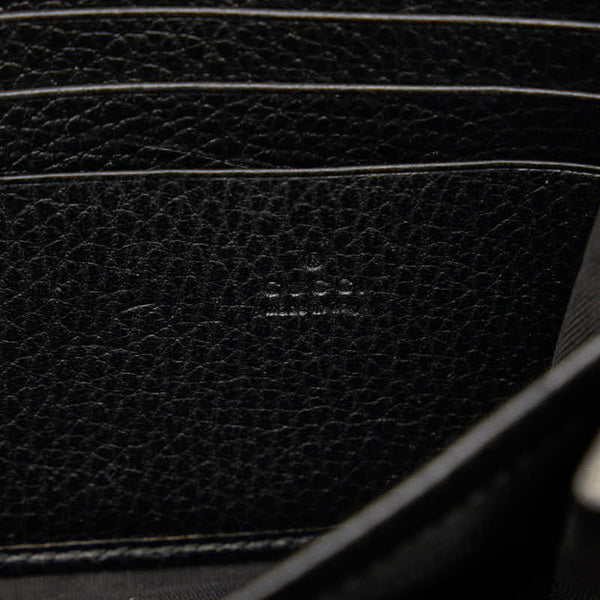 グッチ ディオニュソス 斜め掛け チェーン ショルダーバッグ ウォレット 401231 ブラック レザー レディース GUCCI 【中古】