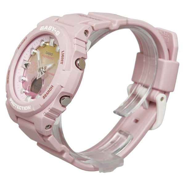 カシオ Baby G ×アクアプラネット Love The Sea And The Earth  腕時計 BGA 320AQ 4AJR クオーツ ピンク文字盤 ラバー レディース CASIO 【中古】