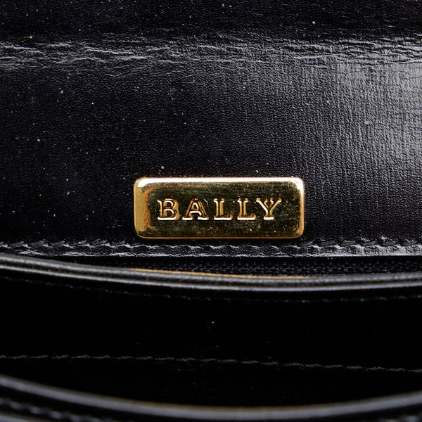 バリー ゴールド金具 ハンドバッグ ショルダーバッグ 2WAY ブラック レザー レディース BALLY 【中古】