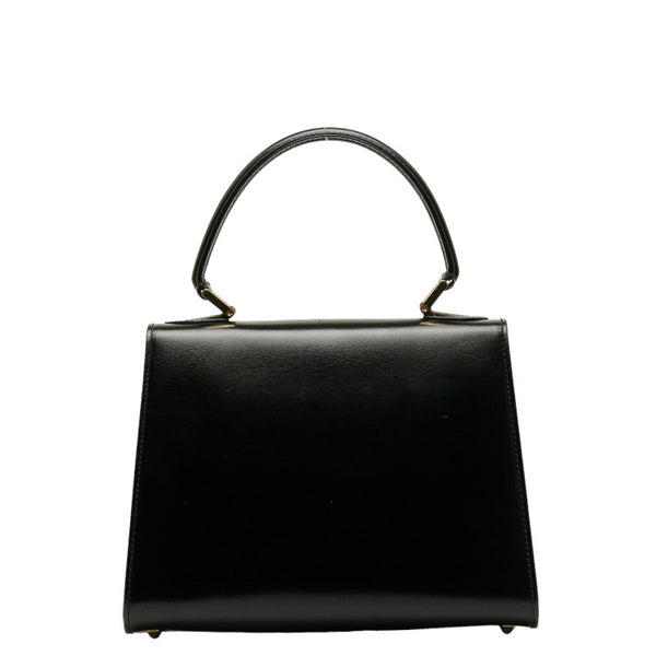 バリー ゴールド金具 ハンドバッグ ショルダーバッグ 2WAY ブラック レザー レディース BALLY 【中古】