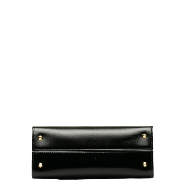 バリー ゴールド金具 ハンドバッグ ショルダーバッグ 2WAY ブラック レザー レディース BALLY 【中古】