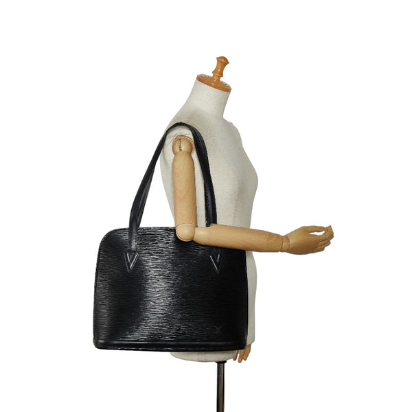 ルイ ヴィトン エピ リュサック トートバッグ ショルダーバッグ  M52282 ノワール ブラック レザー レディース LOUIS VUITTON 【中古】