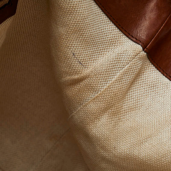 グッチ ディアマンテ ハンドバッグ ショルダーバッグ 2WAY 282346 ベージュ ブラウン キャンバス レザー レディース GUCCI 【中古】