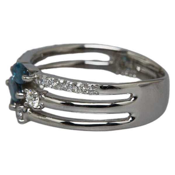 Pt900 プラチナ アレキサンドライト0.62ct ダイヤ0.34ct リング 指輪 レディース 12号 【中古】