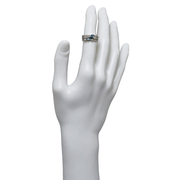 Pt900 プラチナ アレキサンドライト0.62ct ダイヤ0.34ct リング 指輪 レディース 12号 【中古】